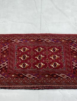 teppich handgeknüpfter Perserteppich Torkman wolle ✅110 x 65 cm✅ - Hamburg Altstadt