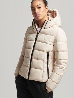 Superdry Steppjacke HOODED SPIRIT SPORTS PUFFER aus wasserabweisendem Material