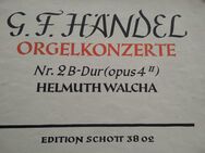 Klaviernoten Pianobuch Orgelheft G.F. Händel Orgelkonzerte Helmuth Walcha - Obernburg (Main) Zentrum