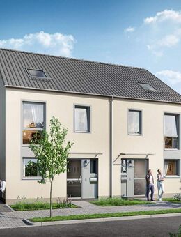 NEUBAU DHH - Neues Zuhause für Ihre Familie - energieeffiziente Massivbauweise und zwei Garagen - Ellgau