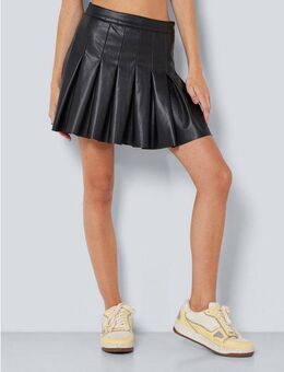 Noisy may Lederimitatrock NMPAULO HW PLEATED PU MINI SKIRT