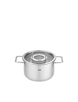 Fissler Topf-Set Fissler Pure Collection, Edelstahl 18/10 (Set, 4-tlg., Kochtopf 20/24cm, Bratentopf 20/24cm), backofengeeignet (bis 180°C),superthermic Boden, Made in Germany