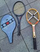 Tennisschläger Donnay Trophy Holz und Dunlop Glasfiber 80er Jahre in 58093