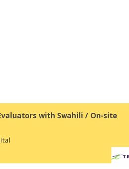 AI Prompt Evaluators with Swahili / On-site - Essen