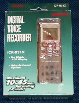 ❄❄❄ Sanyo Digital Voice Recorder ICR-B31X ❄ bis 10 Stunden - Gaimersheim