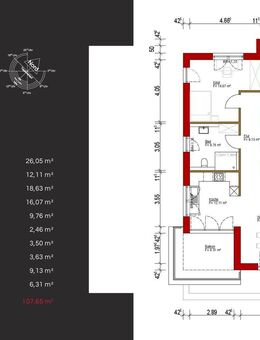 WE 3: Moderne 3-Zimmer-Wohnung mit Balkon in Trierweiler - Trierweiler