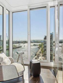 Schwebendes Wohngefühl über dem Wasser - stilvolles Designapartment mit großzügiger Süd-West-Loggia - Hamburg