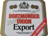 Dortmunder Union Brauerei - Export - Zapfhahnschild - 12 x 12 cm - aus Kunststoff - Motiv 1 - Doberschütz