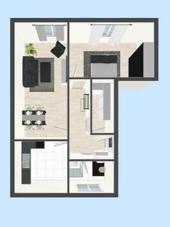 Moderne Dachgeschosswohnung in zentraler und ruhiger Lage