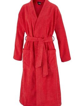 Egeria Unisex-Bademantel Topas, ideal für Sauna & Spa, Hotelbademantel, Morgenmantel, Langform, Walkfrottee, Schalkragen, Gürtel, für Damen & Herren, in Kimonoform