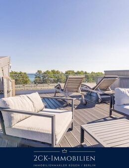 Penthouse Wohntraum mit Meerblick! 108 m², 50 m² Dachterrasse, Sauna, Loggia, Stellplatz inkl. - Binz (Ostseebad)