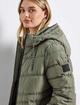 STREET ONE Steppjacke lange Winterjacke, mit Kapuze