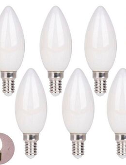 näve LED-Leuchtmittel Daffy, E14, 6 St., Warmweiß, 6er Set