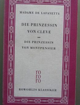 Madame de Lafayette: Die Prinzession von Cleve – Die Prinzessin von Montpensier - Münster