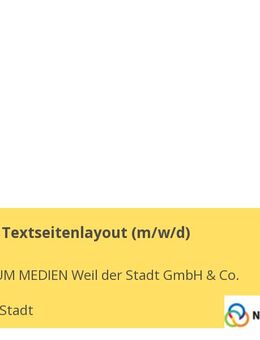 Teamleiter Textseitenlayout (m/w/d) - Weil der Stadt