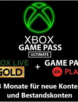 XBOX GAME PASS ULTIMATE Xbox Live Gold EA Sports Play Code für 3 Monate XBOX Set - Wuppertal