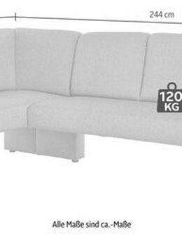 exxpo - sofa fashion Eckbank Intenso, viele Bezugsstoffe Cord, Leder, Struktur 244/157 cm (B/T), hohe Bodenfreiheit, frei im Raum stellbar, hoher Sitzkomfort