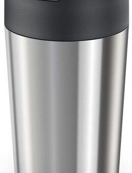 Joseph Joseph Coffee-to-go-Becher Sipp™ Steel, Edelstahl, (Reisebecher) mit Klappdeckel, auslaufsicher, vakuumisoliert, 454 ml