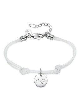 KangaROOS Edelstahlarmband Schmuck Geschenk, Armkette Känguru Anhänger - Nylonband