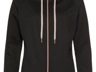 LASCANA Kapuzensweatjacke Sweatshirtjacke mit Details in Roségold, Loungewear