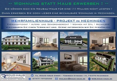 -- Wohnung statt Haus erwerben ! --