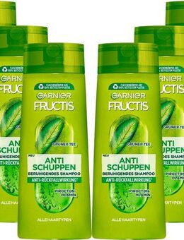 GARNIER Haarshampoo Garnier Fructis Anti-Schuppen Shampoo, Set, 6-tlg., Für alle Haartypen