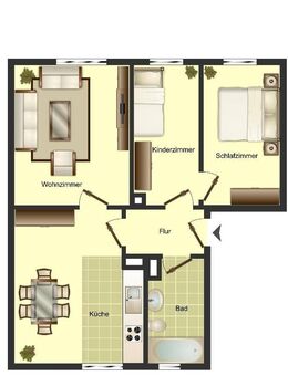 3-Zimmer-Wohnung in Düsseldorf Vennhausen - Düsseldorf