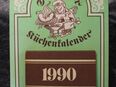 DDR Küchenkalender 1990 von FÜR DIE FRAU / grün und braun / aus Pappe in 15738