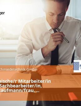 Kaufmännische/r Mitarbeiter/in (m/w/d) - Sachbearbeiter/in, Industriekaufmann/frau, Bürokauffrau/mann - Wiehl