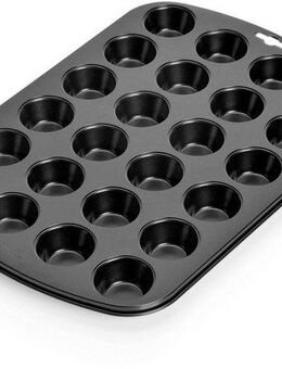 Kaiser Backformen Muffinform Inspiration, (1-tlg), Blech für 24 Mini-Muffins, antihaftbeschichteter Stahl, formstabil