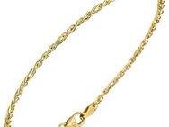 JOBO Goldarmband, Zwillings-Panzerarmband 585 Gold 19 cm