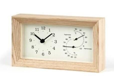Kleine helle Uhr aus dem Hause Lemnos - Sankt Leon-Rot