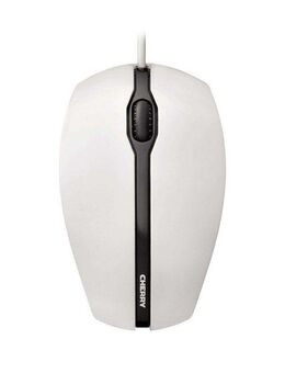 Cherry GENTIX Kabelgebundene Maus, Weiß Grau, USB Maus