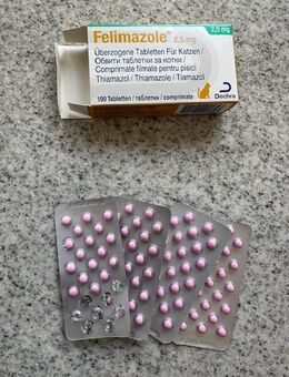 Felimazole 2,5 mg Tabletten für Katzen - Kerben