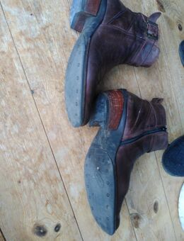 Stiefelette dunkelbraun Größe 42 Glattleder Leder Lederfutter herausnehmbare Innensohle Plus Versand - Bad Schwartau