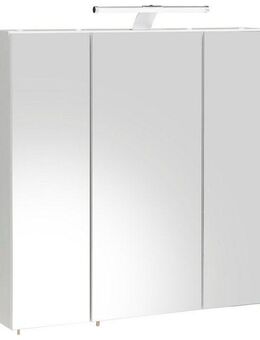 Schildmeyer Spiegelschrank Roma Breite 70 cm, 3-türig, LED-Beleuchtung, Schalter-/Steckdosenbox