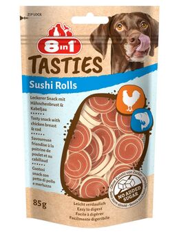 3 + 1 gratis! 4 x 85 g 8in1 Tasties Sushi Rolls - Huhn