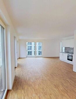 Weitläufige 3-Zimmer-Neubauwohnung mit Balkon, Einbauküche und besonderem Schnitt im Wohnquartier 'Großherzog Friedrich Höfe' - Saarbrücken