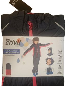 Mädchen Regenanzug 2-teil SET Tragetasche Regenjacke Regenhose Hose Jacke Kinder - Lüdenscheid