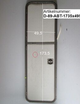 Dethleffs Wohnwagentür / Aufbautür ca 173,5 x 49,5 ohne Schlüssel gebraucht (Eingangstür) zB RD3 Sonderpreis - Schotten Zentrum