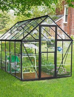 Palram - Canopia Gewächshaus Harmony, BxTxH: 185 x 306 x 208 cm, BxLxH: 50 x 124 x 208 cm, 0,7 mm Wandstärke, lebenslang widerstandsfähige Wandpaneele