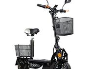 Rolektro E-Mofaroller E-Joy 20, Schwarz, 36V-12AH Blei-Gel Akku, 500 Watt, 20 km/h, bis zu 30 km Reichweite