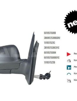 AUSSENSPIEGEL SPIEGEL RECHTS SEAT AROSA VW LUPO MECH 6X1857508 B - Dortmund Wickede