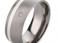 Damenring Titanring DT058 mit Silber und gratis Gravur - Aholming