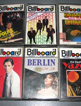 6 Musikkassetten Billboard Rock Colletion - King’s Record - Indonesien - - Kamen