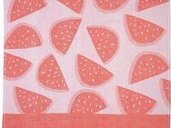 stuco Geschirrtuch Summer Fruits Melone, (Set, 3-tlg., 1x Geschirrtuch Früchte-Motiv,2 weitere Geschirrtücher Streifenoptik), Jacquardgewebe