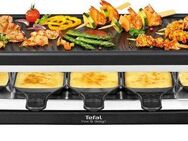 Tefal Raclette Ambiance, inkl. Tischgrill-Funktion, abnehmbares Kabel, 10 Raclettepfännchen, 1350 W, spülmaschinengeeignete Platte, RE4588