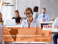 Teamleitung Customer Services (m/w/d) - Osnabrück