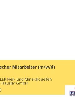 Kaufmännischer Mitarbeiter (m/w/d) - Schierling