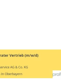 Personalberater Vertrieb (m/w/d) - Weilheim (Oberbayern)